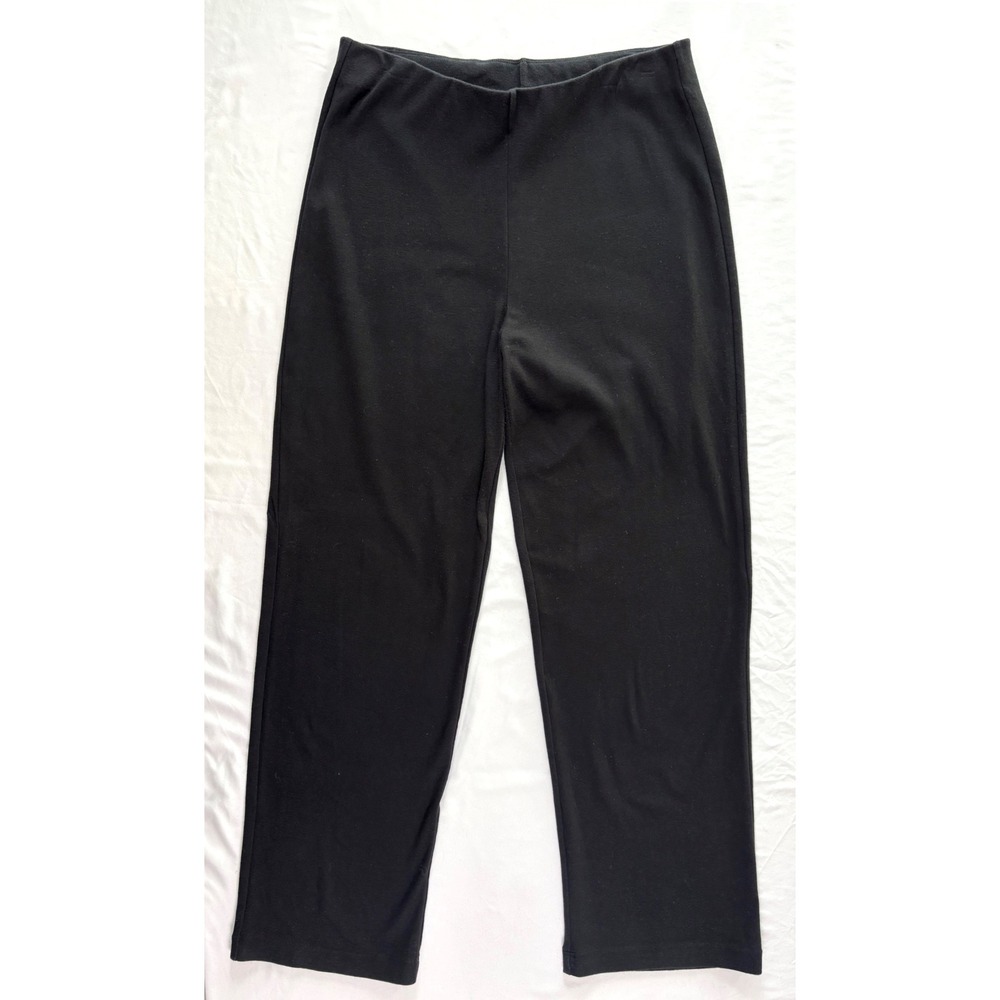 GRP1 Knit Wide Leg Lounge Pants L Pull On Comfort Capsule Minimalist Travel Chic